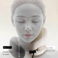 Almohada de viaje ergonómica en forma de U, cojín de cuello con soporte para la cabeza de rebote lento con bolsa de almacenamiento, cojín plegable para el hogar - details 7