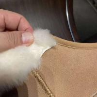 Nuevas botas de nieve con entresuela integrada de piel con plataforma y cremallera frontal para mujer - details 7