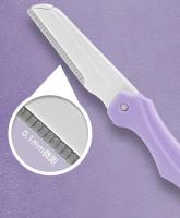 Set De 3 Herramientas De Maquillaje Portátiles Conjunto De Afeitar Y Peinar Para Cejas Con Tijeras Y Cepillo De Acero Inoxidable - details 5