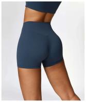 Pantalones cortos de yoga para mujer, bodys deportivos transpirables de cintura alta, para correr, gimnasio y entrenamiento de verano - details 10