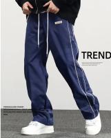 Pantalones Casuales de Talla Grande para Hombres Tela Composite de Poliéster Largo Completo - details 0