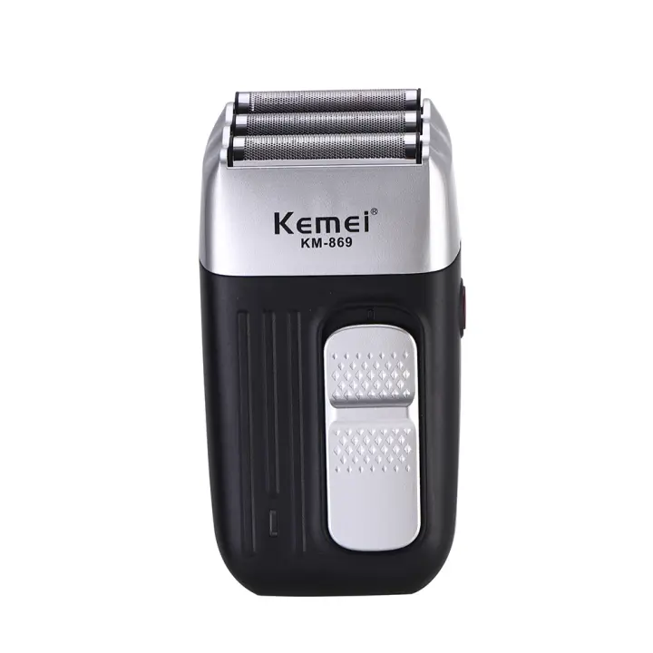 Kemei-Afeitadora eléctrica potente de 3 hojas para hombre, máquina de afeitar de Triple cabezal, recargable, 3 cuchillas, Barbero, recortadora de barba - 1
