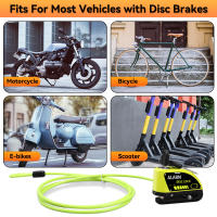 Cerradura de Alarma para Motocicleta Anchtek Resistente al Agua para Bicicleta con Alarma de 110db Accesorios de Candada de Freno de Disco de Moto - details 12