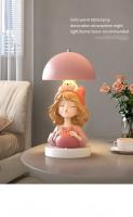 Adornos de lámparas de mesa para niñas, decoración de lámparas nocturnas en el dormitorio de la Sala de estar - details 0