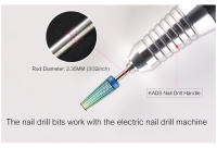 Broca de Uñas KADS con Carburo Trapered Herramienta de Remoción de Esmalte de Gel Acylico para Manicura Cortadora de Miling 3/32" - details 3