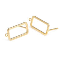 Pendientes de Stud de Metal de Alta Calidad Diseño de Círculo Redondo Irregular Ovalado - details 8