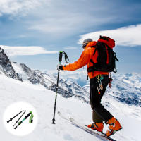 Bastón de Trekking portátil, Alpenstock, plegable, 5 secciones, aleación de aluminio, 1 unidad - details 4