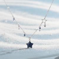 Reino secreto azul nueva cadena de cuello de estrella azul diseño de nicho para mujer collar de alta gama dulce versátil - details 0