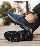 Zapatos de senderismo de marca para hombre, zapatos de Trekking al aire libre de cuero de ante, zapatillas de entrenamiento ligeras antideslizantes, zapatos de escalada para caminar - details 20