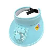 Verano nuevo sombrilla protector solar ventilador gorra recargable gran cornija tapa superior vacía para exteriores mujer sol sombrero ventilador gorra - details 2