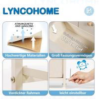 con 10 cajones de tela, cómoda para dormitorio, mueble de almacenamiento, muebles de dormitorio, cómoda para cocina, oficina, pasillo, mueble para TV con cajones - details 10