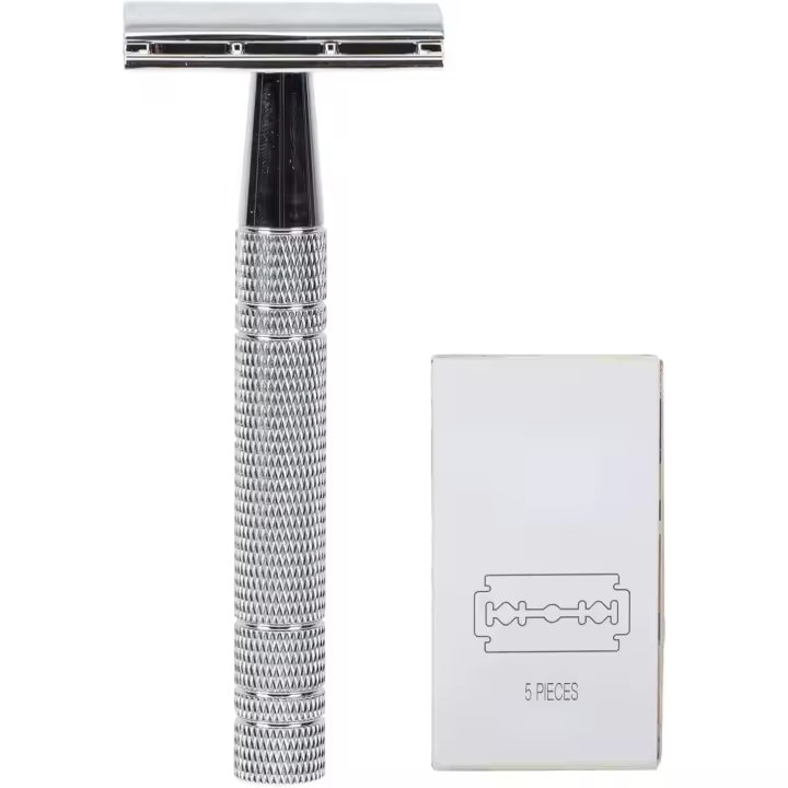 Maquinillas De Afeitar para Hombres, Maquinilla de Afeitar de Aleación de Zinc, Cuchillas de Seguridad, Manual De La - 1