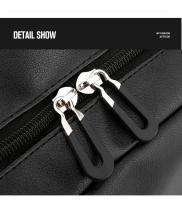 Mochila impermeable de piel sintética para hombre, morral escolar informal para estudiantes, mochilas sencillas para ordenador portátil de negocios para adolescentes, novedad - details 13