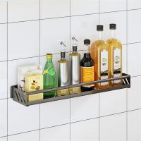 Estante de almacenamiento de condimentos de acero inoxidable para cocina y baño, herramientas pequeñas, montado en la pared, A - details 5