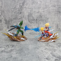 Figura de Son Goku, Kamehameha, Kakarotto Cell, Super Saiyan, modelo de decoración, estatua, muñeca, reg - details 15