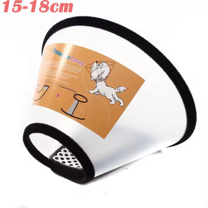Collar isabelino de recuperación de heridas para mascotas, cubierta de protección de la salud, cono de cuello, 9 tamaños - 1