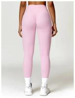 Pantalones de Yoga de cintura alta para mujer, mallas deportivas sin costuras para gimnasio, entrenamiento, barriga, correr - details 23