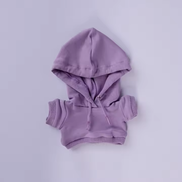 Accesorio de ropa, sudaderas con capucha hechas a mano para muñecas de 10cm, Mini ropa, sudaderas con capucha de 10cm, ropa para muñecas de moda, muñecas lindas de 10cm - 1