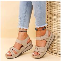 Nuevas sandalias de mujer a la moda con punta abierta, sandalias suaves y sexis para mujer, sandalias ortopédicas con hebilla de cuña para mujer, calzado para mujer - details 2