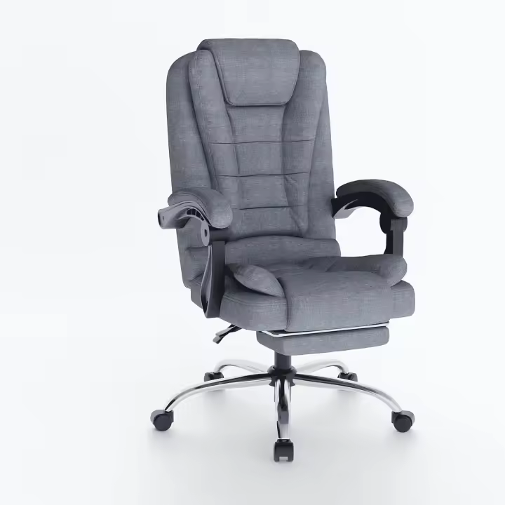 Silla de Oficina Ergonómica Ajustable Silla de Escritorio con Resalto Alto, Función de Inclinación, Silla Reclinable para Computadora - 1