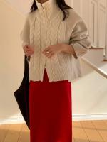 Suéter De Mujer, suéteres De invierno para Mujer, cárdigan Traf, tejido grande para Mujer, Ropa De abrigo De punto holgada De manga larga, Ropa De Mujer - details 19