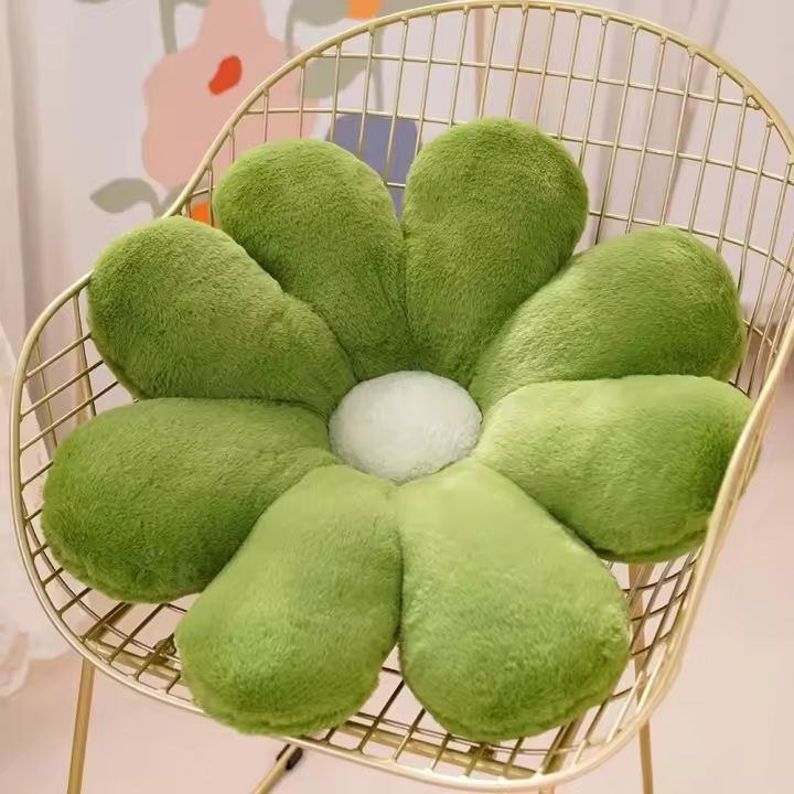 Lindas Almohadas De Flores, Cojines De Suelo Casuales, Almohadas Domésticas De Peluche Suaves, Almohadas Decorativas para Dormitorios. - 1
