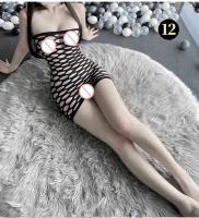 Lencería Sexy para mujer, medias de cuerpo completo, ropa de malla exótica, mono transparente, juguetes de peluche con entrepierna abierta, TRE para mujer y - details 29