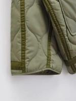 Nueva chaqueta de algodón con cuello levantado para mujer de invierno, chaqueta informal acolchada con cordón y diseño de bolsillo, abrigo corto - details 9