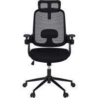 Silla de Oficina Giratoria con Ruedas Transpirable, Ajustable, Soporte Lumbar para Hogar y Oficina - details 3