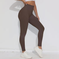 Pantalones de yoga elásticos para mujer, cintura alta y caderas, glúteos melocotón, secado rápido, correr, ciclismo, deportes, gimnasio - details 48
