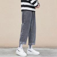 Jeans Casuales para Hombres Comodidad Clásica de Cintura Elástica Pantalones de Denim Suaves y Bolsos - details 1