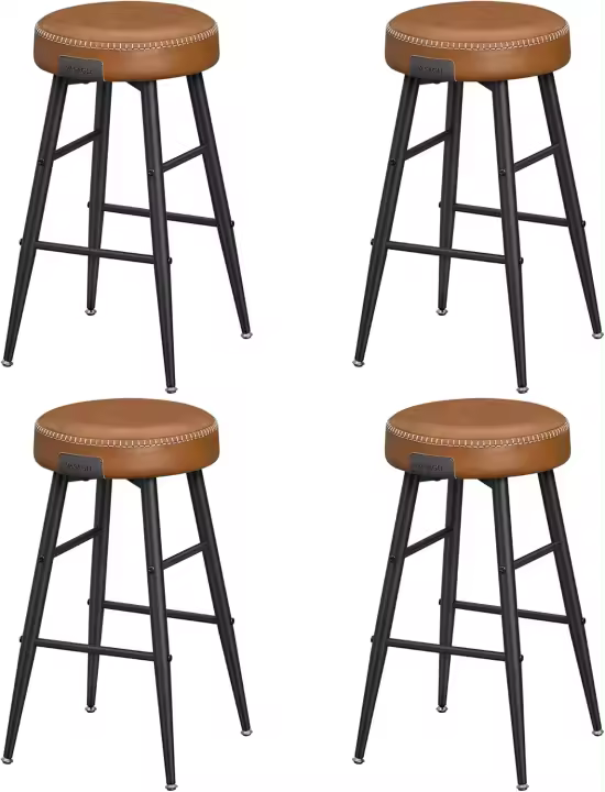 Juego de Mesa de Bar Moderno de Medio Siglo Taburetes de Cocina Taburetes de Desayuno - 1