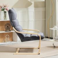Silla de Butaca Moderna para Salón Alto Resalto, Brazo de Apoyo, Patas de Madera - details 8