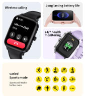 Reloj mujer inteligente Bluetooth llamadas Fitness exterior vogue deporte sano ritmo cardíaco Reloj de presión arterial - details 2