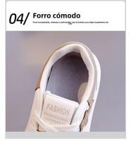 Zapatos Blancos De Cuero Con Plataforma De Zapatos De Mujer, Nuevos Zapatos Deportivos Casuales De Moda - details 6