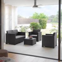 Conjunto de muebles de jardín para exteriores de 4 plazas |   Fabricado en España con Materiales Reciclados - details 12