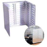 Estufa de exterior con parabrisas plegable, estufa de papel de aluminio para camping, quemador de cocina, red cortavientos, 1/2 UDS. - details 0