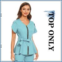 Uniformes de Spa de belleza, camisa de manga corta a la moda, bata médica de alta calidad, uniforme veterinario para mujer, chaqueta de enfermería suave superior - details 10