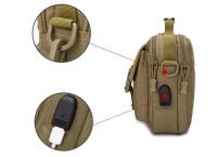 Nuevo modelo 2025Bolsa de camping Molle Bolsa de mensajero táctica Cinturón USB Bolsa de caza al aire libre Assualt Tactique Sling Pesca Senderismo Bolsa deportiva Riñonera - details 2