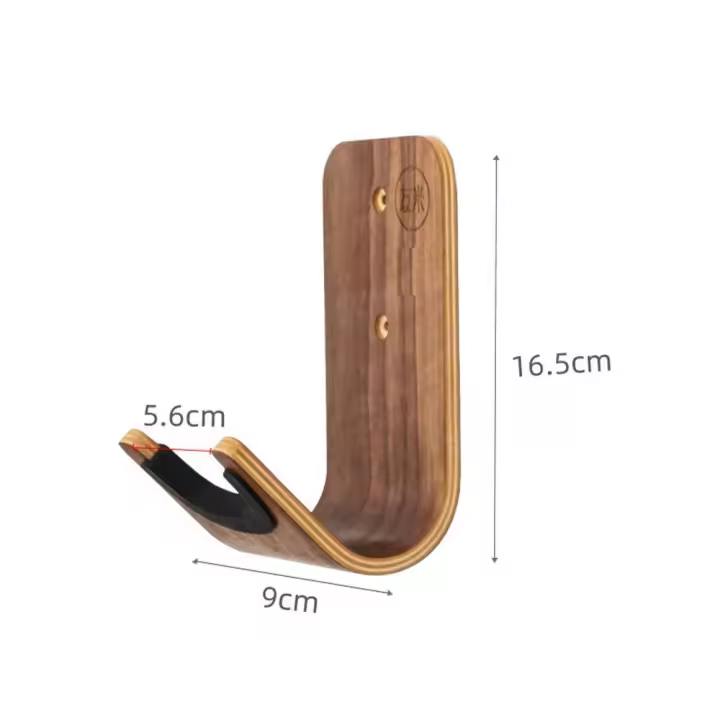 Heavy Duty soporte de madera bajo almacenamiento Ukuleles gancho Guitarras suspensión montaje en pared - 1