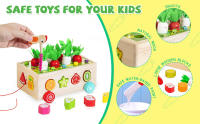 wooden activity cubes
