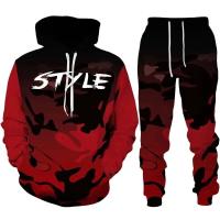 Conjunto de Moda Casual de Alta Calidad con Estampado 3D Sudadera con Capucha y Pantalones - details 4
