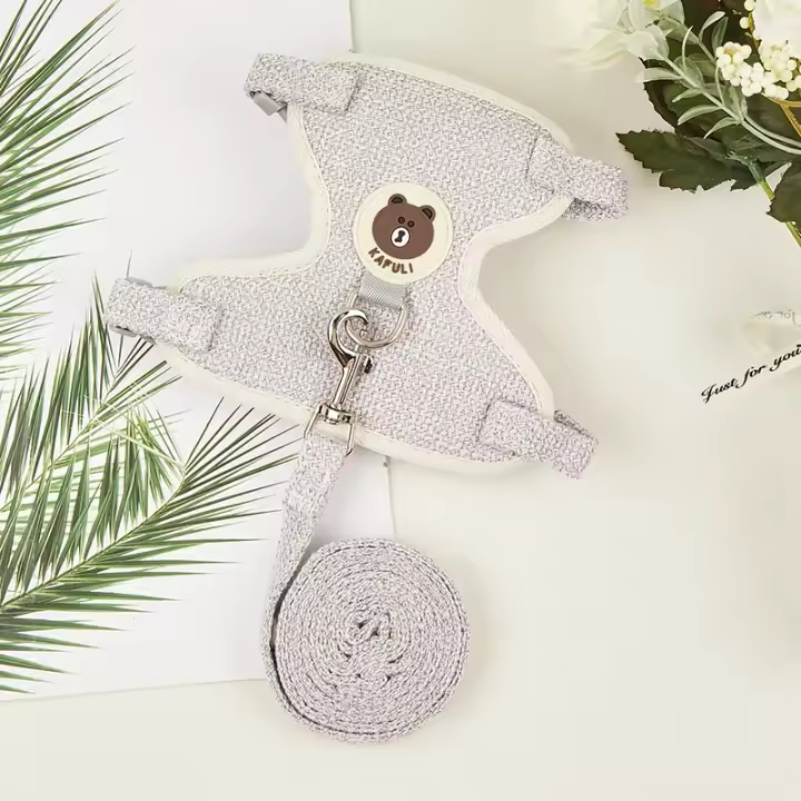 Conjunto de Arneses y Correa para Conejo Accesorios de Mascotas al Aire Libre - 1