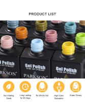 Parkson-Conjunto de botellas de cristal para uñas, Set de esmalte de uñas semipermanente, laca de Gel UV, laca semipermanente, serie 20 piezas - details 3