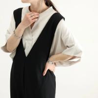 Nuevo vestido de verano Jersey con cuello en V suelto y delgado camisa de color sólido 6 colores - details 6