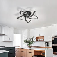 Goeco Luz de Techo LED Acrílica 5 Cabezas, 60W, Iluminación Interior Moderna, Luz Blanca 6000K, Tamaño 60x60x8 CM - details 6
