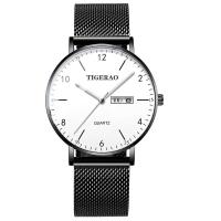 Hombre impermeable doble calendario tendencia cielo estrellado reloj no mecánico reloj de cuarzo luminoso - details 3