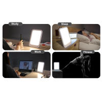 Luz LED fluorescente de 20000 Lux, terapia de luz cálida antidepresora fría, 3 colores de luz, 5 niveles de brillo táctil - details 13