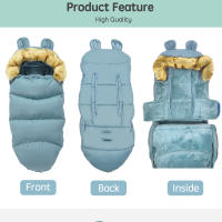 PANGDUBE-saco de dormir Universal para cochecito de bebé, saco de invierno a prueba de viento - details 2