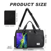 Bolsa de gimnasio deportiva con compartimento húmedo para zapatos, deportes, natación, yoga, senderismo y camping para mujeres - details 1